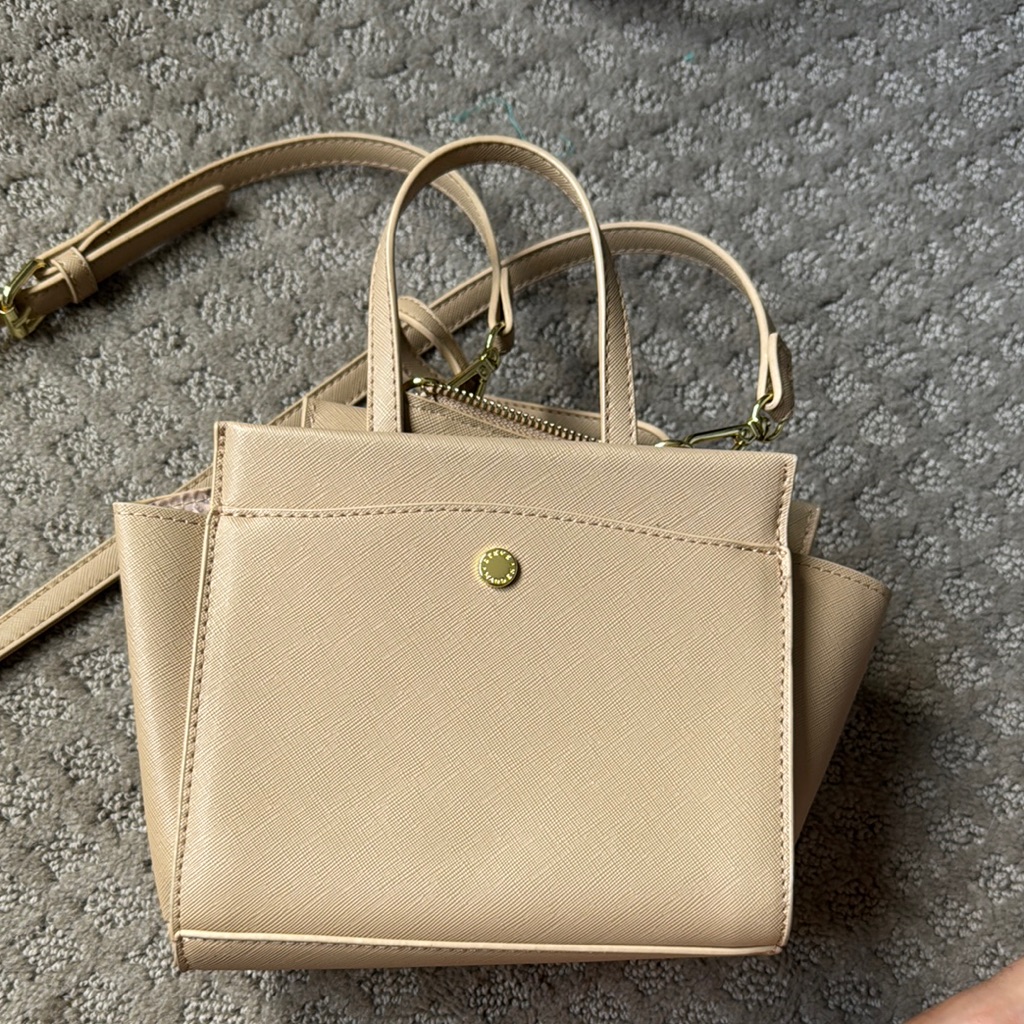 Steve Madden Tan Satchel With Winged Design